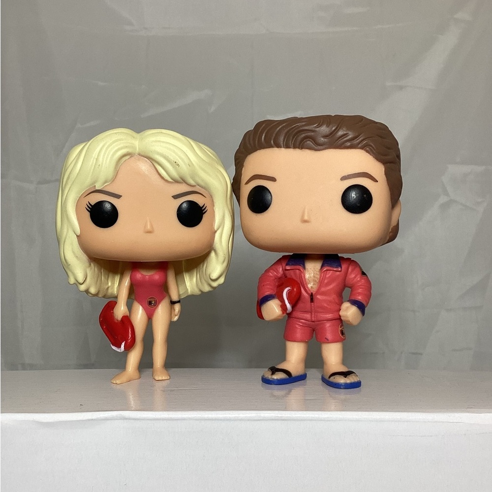 BayWatch Mitch Buchannon and CJ Parker Funko Pop